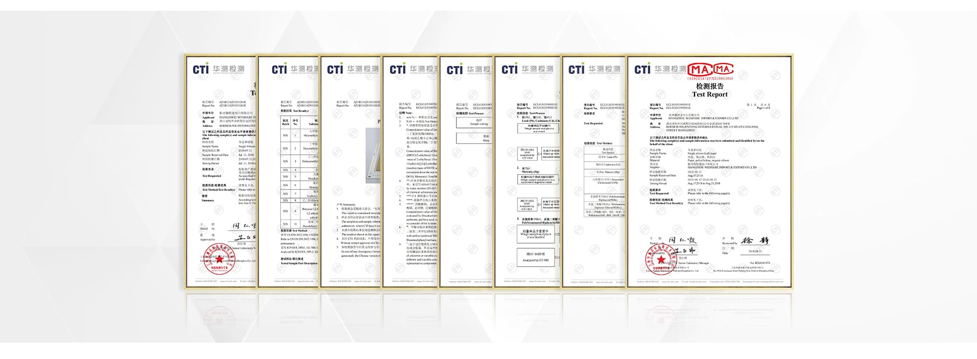 our certificate